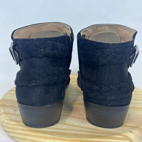 NEW Lifestride Women's Adriana Booties Black Microsuede 8.5 M - Picture 4 of 7